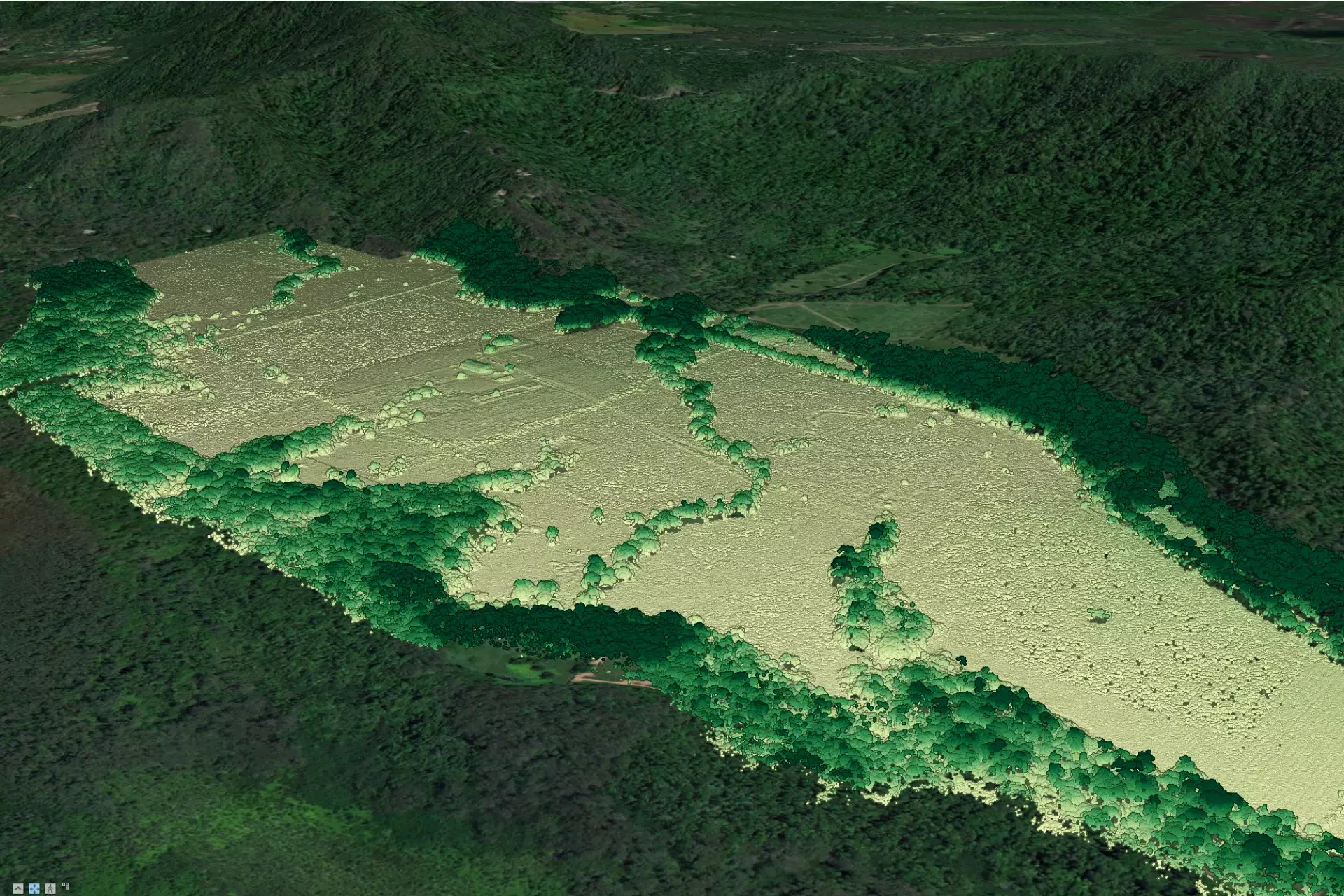 Digital twin point cloud visualization